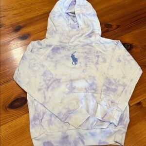Ralph Lauren Prple Tye Dye Logo Hooded Top Sz.5